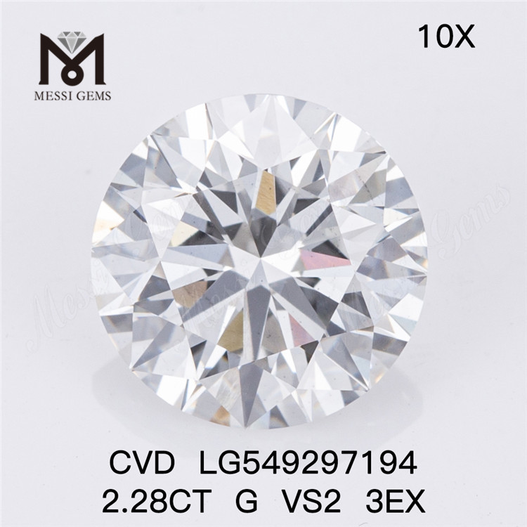 2.28CT G VS2 3EX CVD RD ラボ ダイヤモンド工場出荷時の価格