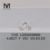 4.00CT F CVD ダイヤモンド VS1 VG EX EX 合成ダイヤモンド 販売中