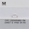 3.64CT G VVS2 EX VG EM 最高のオンライン ラボ ダイヤモンド CVD LG534254803