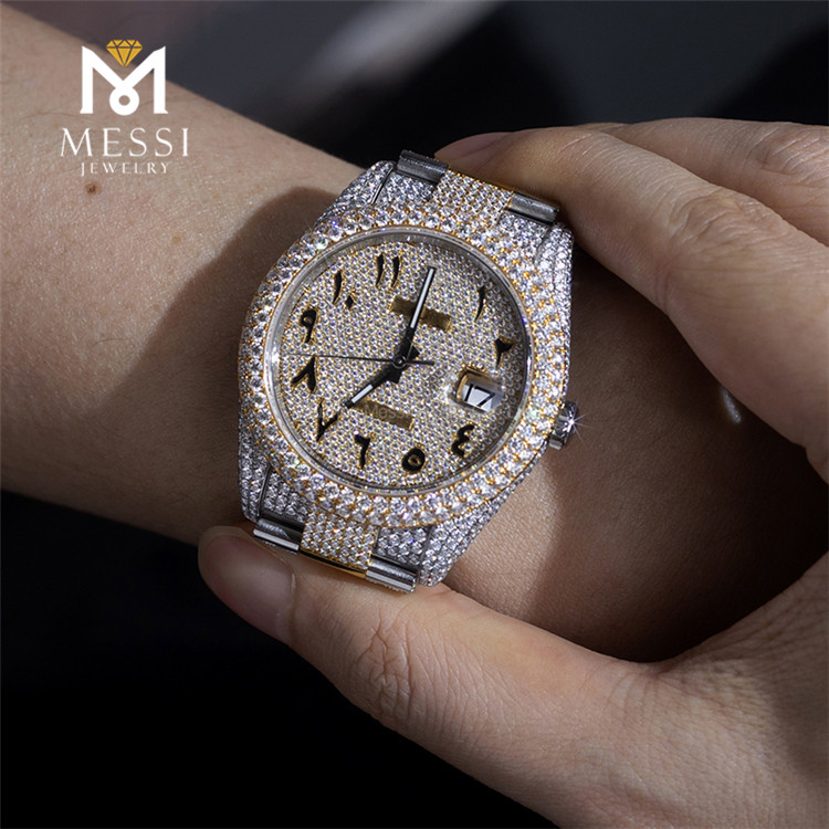 メンズ機械式時計 自動巻きメンズ腕時計 モアサナイト 防水 メンズ腕時計 ブランド腕時計