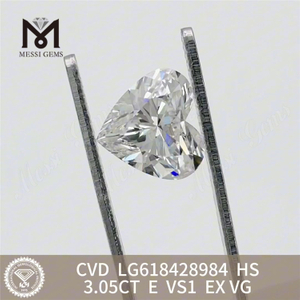 3.05CT E VS1 HS 最安値 合成ダイヤモンド CVD丨Messigems LG618428984