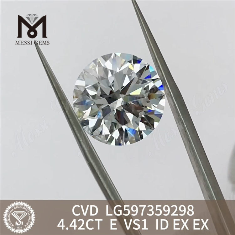 4.42CT E VS1 ID 4ct cvd ダイヤモンド 環境に優しい輝き LG597359298 丨Messigems