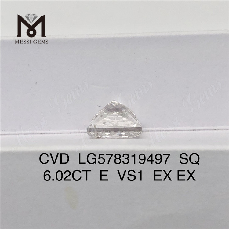 6.02CT SQ E VS1 EX EX 最大のラボメイド ダイヤモンド CVD LG578319497