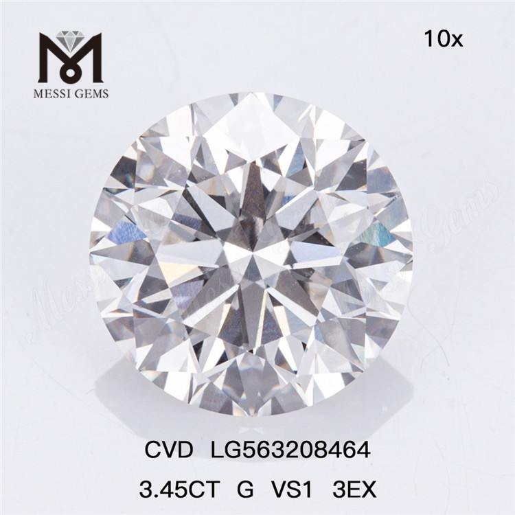 3.45CT G VS1 3EX ラボグロウン ダイヤモンド CVD で創造性を解き放つ LG563208464 丨Messigems