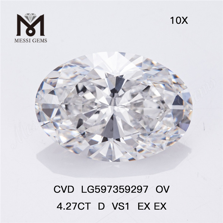 4.27CT D VS1 EX EX 高品質 OV CVD ダイヤモンド、バルク卸売バイヤー向け CVD LG597359297丨Messigems