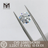 1.22CT D VVS1 ラボ ダイヤモンド 1 カラット CVD コレクション丨Messigems LG607342430