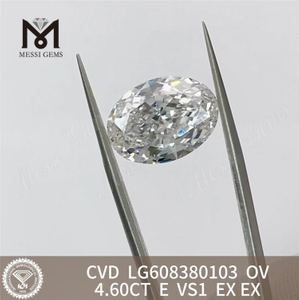 4.6ct IGI 認定ダイヤモンド E VS1 OV CVD ダイヤモンド光学的完璧丨Messigems LG608380103