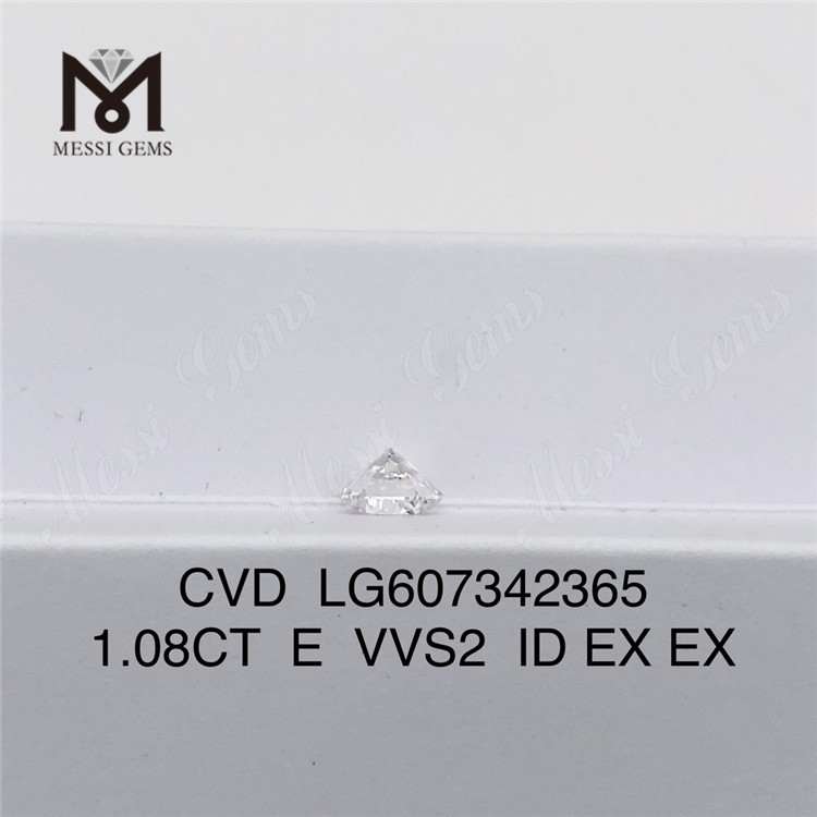 1.08CT E VVS2 合成ダイヤモンド 1 カラット CVD アリュール丨Messigems LG607342365