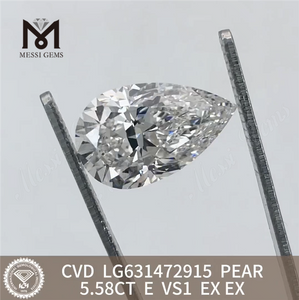 5.58CT E PEAR VS1 合成ダイヤモンド IGI LG631472915丨Messigems