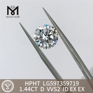 1.44CT D VVS2 ID EX EX 卸売ラボメイド ダイヤモンド 競争力の優位性 HPHT LG597359719丨Messigems