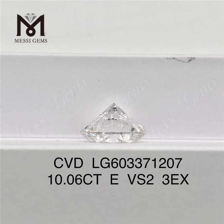 10.06CT E VS2 3EX 新しいラボ作成ダイヤモンド丨Messigems CVD LG603371207
