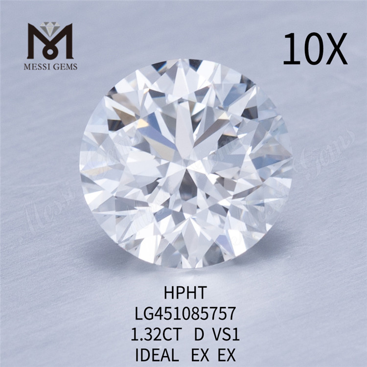 HPHTラボダイヤモンド1.32ctVS1DIDELカット