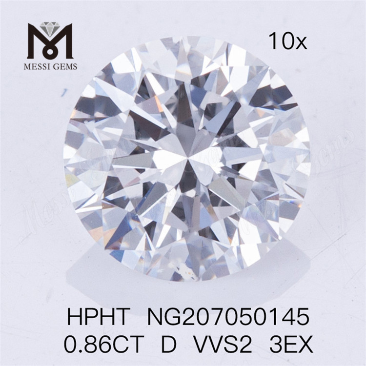 HPHT 0.86CT D VVS2 3EX 格安ラボ ダイヤモンド