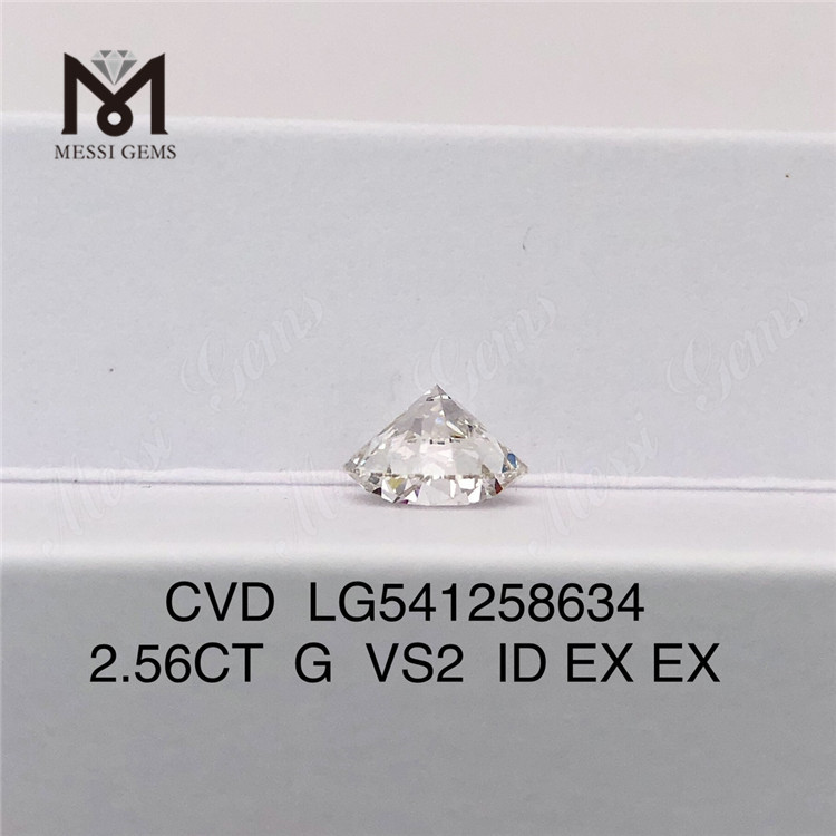 2.56ct G man made ラウンド 合成ダイヤモンド 卸売価格販売中