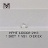 1.32CT E VS1 ID EX EX ラウンド ルース ラボ ダイヤモンド HPHT