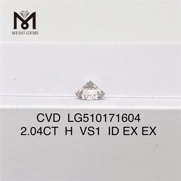 2.04CT 合成ダイヤモンド ラウンド カット H VS1 Cvd ダイヤモンド卸売