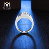 卸売925スターリングシルバーの男性リング男性のための最高のモアッサナイト婚約指輪