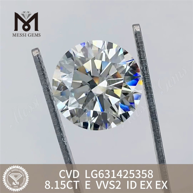 8.15CT E VVS2 ID ルース製造ダイヤモンド CVD LG631425358丨Messigems