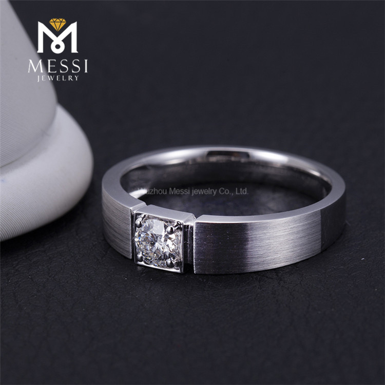 男性のダイヤモンドの結婚指輪