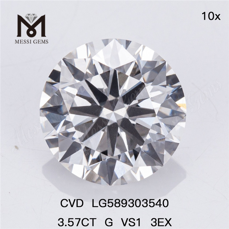 3.57CT G VS1 3EX CVD ダイヤモンドでジュエリーのデザインを高める LG589303540丨Messigems