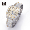 カスタマイズ VVS モアッサナイト腕時計メンズパスダイヤモンドテスターシルバーゴールドメッキアイスアウトファインジュエリー