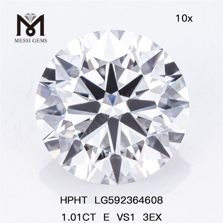 1.01CT E VS1 3EX 1 カラット HPHT ダイヤモンド LG592364608 