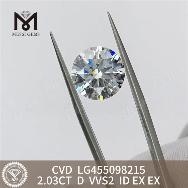 2.03CT D VVS2 2ct IGI 認定ダイヤモンド 卸売価格丨Messigems LG455098215 