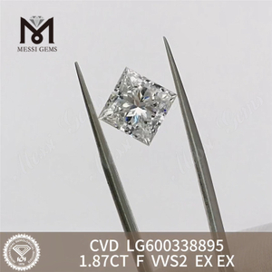 1.87CT F VVS2 CVD 1 カラット 合成ダイヤモンド SQ プレミアム チョイス 丨Messigems LG600338895 