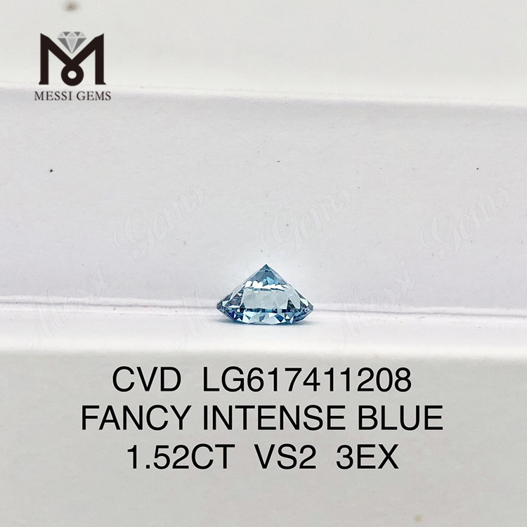 1.52CT VS2 ファンシー インテンス ブルー IGI 認定 合成ダイヤモンドs丨Messigems CVD LG617411208