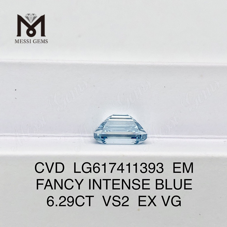 6.29CT EM VS2 ファンシー インテンス ブルー ラボ グロウン CvD ダイヤモンド丨Messigems CVD LG617411393