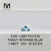 2.01 CT VS1 ファンシー インテンス ブルー 合成ダイヤモンド販売丨Messigems CVD LG617411211