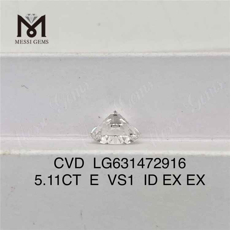 5.11CT E VS1 ID CVD 合成ダイヤモンド 中国 LG631472916 丨Messigems 