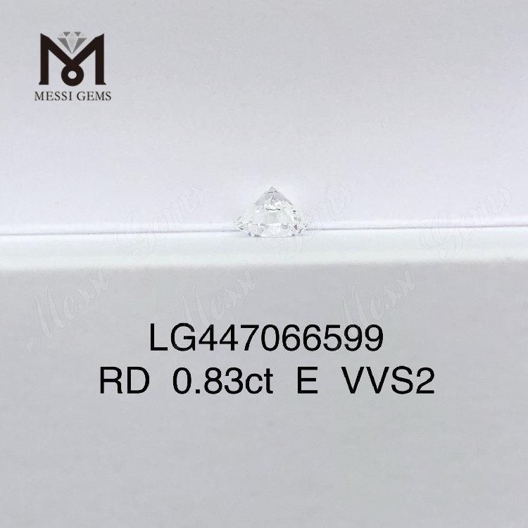 0.83 カラット E VVS2 ラウンド BRILLIANT IDEL カット ラボ ダイヤモンド
