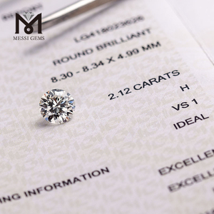 2.12ct H/VS1 3EX IGI 証明書リング工場卸売用合成ダイヤモンド 合成ダイヤモンド 