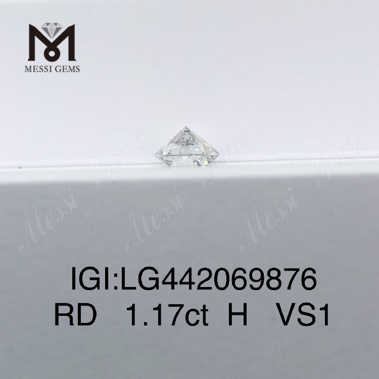 1.17 カラット H VS1 IDEAL ラウンド BRILLIANT ラボ ダイヤモンド