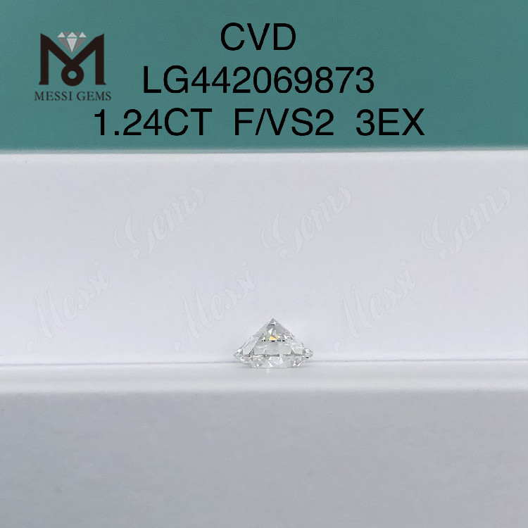 1.24 カラット F VS2 ラウンド BRILLIANT IDEAL ハンドメイド ダイヤモンド