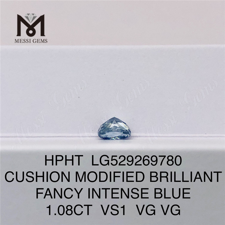 1.08CT VS ブルークッション合成ダイヤモンド卸売 HPHT ダイヤモンド販売中 LG529269780