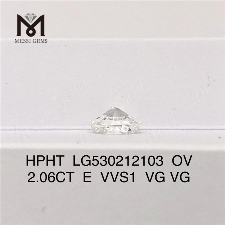 2.06CT E VVS1 VG VG 合成ダイヤモンド HPHT OV ラボ ダイヤモンド 