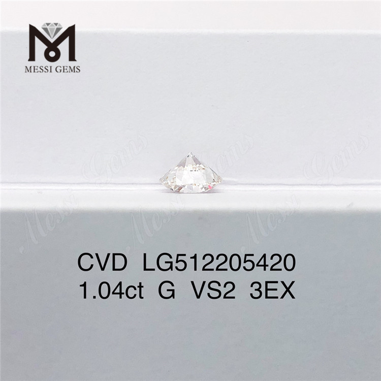 1.04ct G ベストセラーのルース Cvd ラボ ダイヤモンドと 3EX ラウンド ラボ ダイヤモンドの工場出荷時の価格
