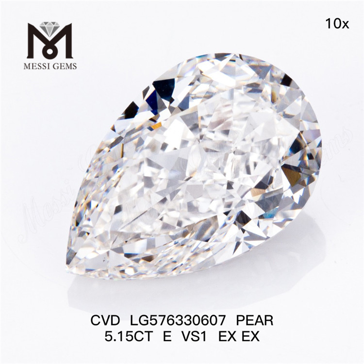 5.15CT E VS1 EX EX カスタム ペア 合成ダイヤモンド の CVD LG576330607
