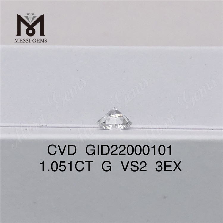 1.051ct G VS2 3EX ラウンド 人工ダイヤモンド 3EX ダイヤモンド