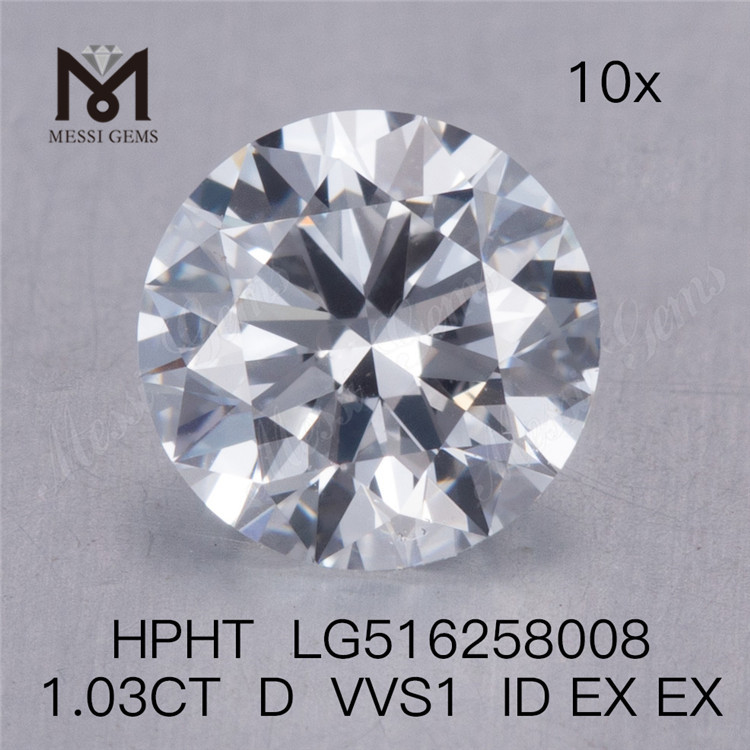 RD D VVS1 1.03Ct ラボ グロウン ダイヤモンド HPHT ルース合成ダイヤモンド