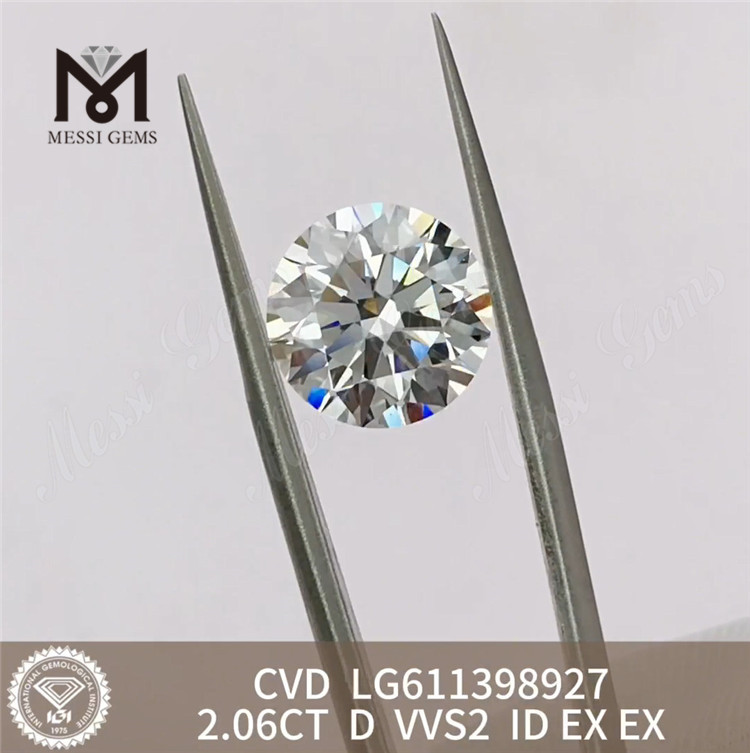 2.06CT D VVS2 ID ルース ラボ ダイヤモンドを購入 IGI 認定品質丨Messigems LG611398927