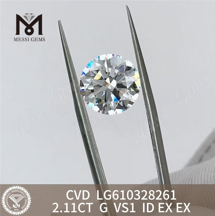 2.11CT G VS1 ID CVD 最高品質ラボ ダイヤモンド丨Messigems LG610328261
