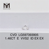 1.46CT E VVS2 ID EX EX ラボで成長させた Cvd ダイヤモンド、素晴らしいデザイン LG597393905 