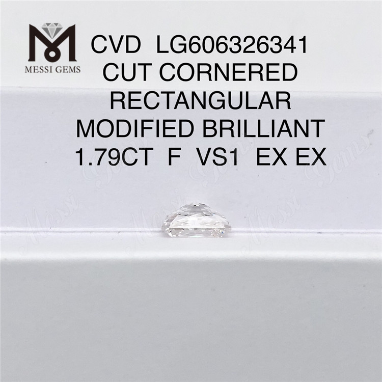 1.79CT F VS 長方形 IGI グレード ダイヤモンド CVD LG606326341 完璧な完璧丨Messigems 