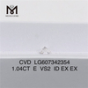 持続可能なジュエリー用 1.04CT E VS2 CVD ラボ ダイヤモンド丨Messigems LG607342354