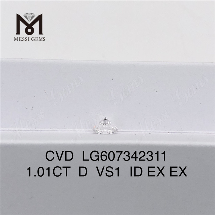 1.01CT D VS1 CVD ダイヤモンド ラボグロウン 高級丨Messigems LG607342311 