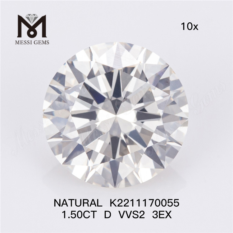 1.50CT D VVS2 3EX 天然ダイヤモンド K2211170055 販売中 絶妙な宝石を発見丨Messigems