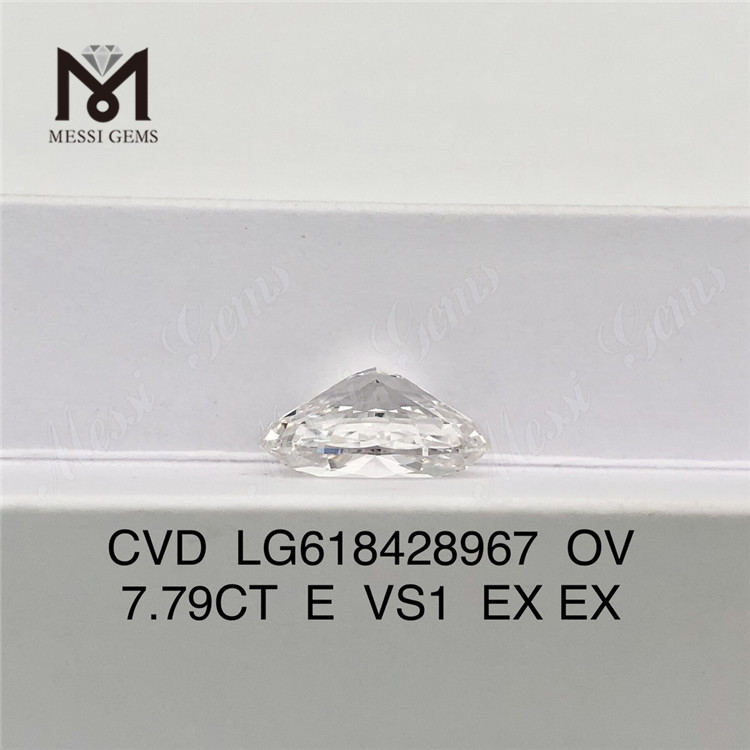 7.79CT E VS1 OV 人工ラボ ダイヤモンド丨Messigems CVD LG618428967